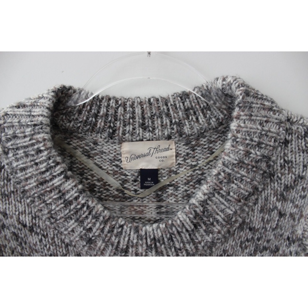 Universal Thread Speckled Gray Ruffle Sweater - image 4